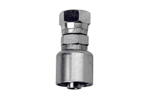 HOSE END, CRIMP, -08 TO -08 SWIVEL H20112