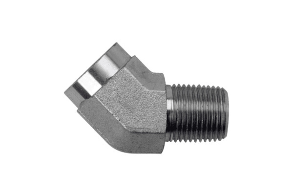 HOSE FITTING 45 DEG 1/2 (F)NPT to 1/2 NPT H14001