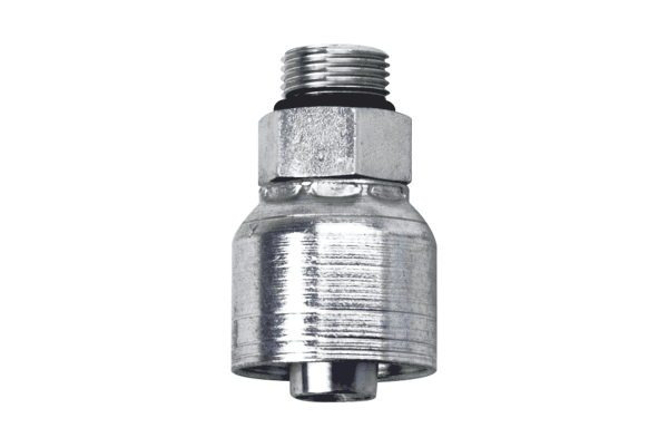 HOSE END, CRIMP, -8 ORB TO -10 HOSE H20125