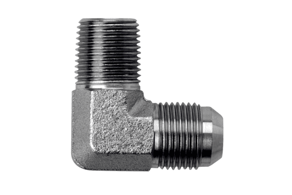 HOSE FITTING Flare 90, 1/2 NPT to -10 Fla H19011