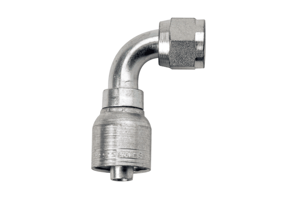 HOSE END, CRIMP, TUBE 90, -08 TO -08 ORB H29030